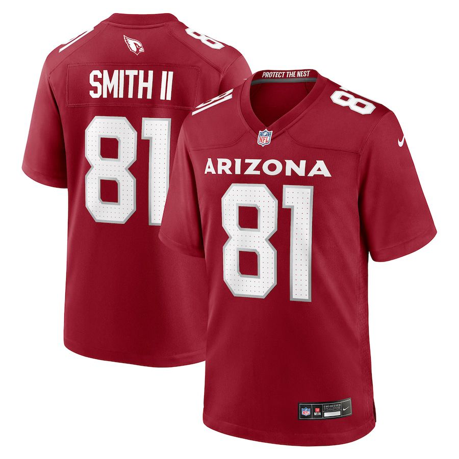 Men Arizona Cardinals #81 Jeff Smith II Nike Cardinal Game NFL Jersey